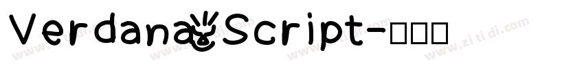 Verdana Script字体转换